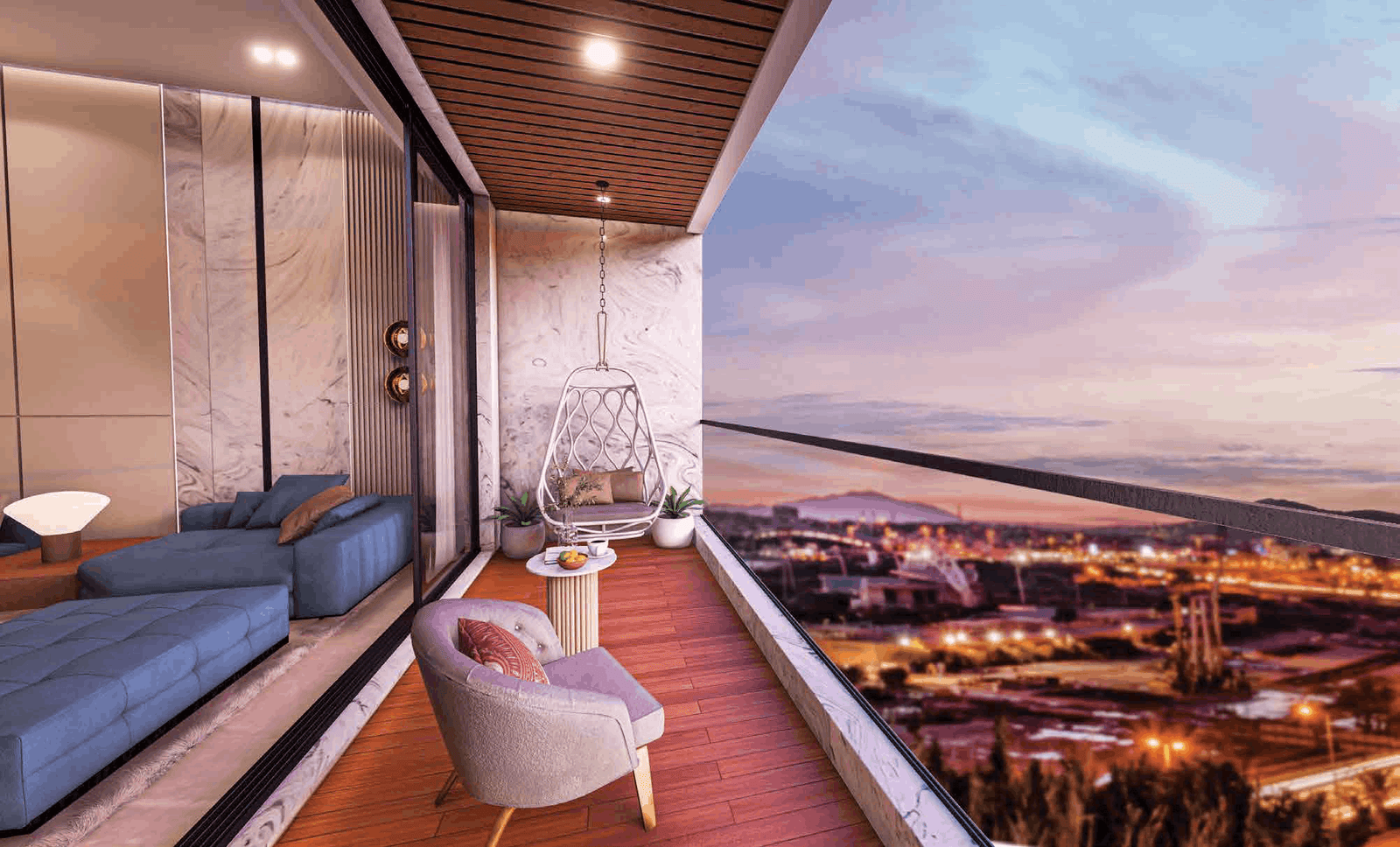 Balcony view from Vogue 77 residences